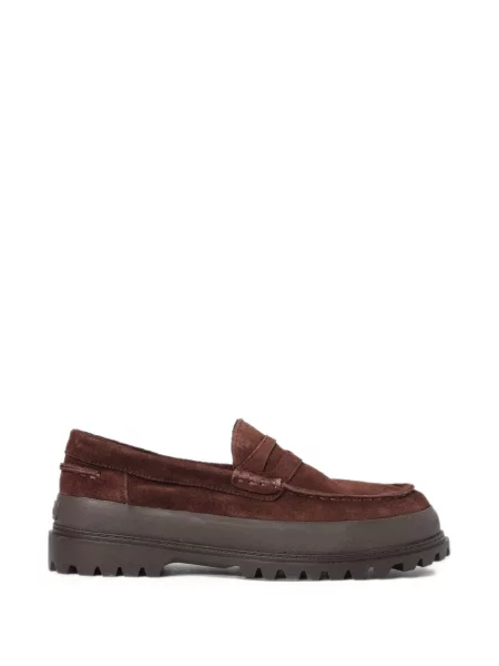 Велурени chunky лоуфъри Superga кафяво