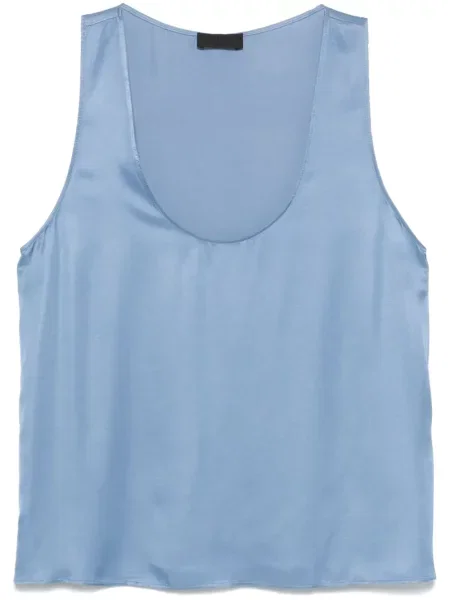 Top Liu Jo din satin albastru