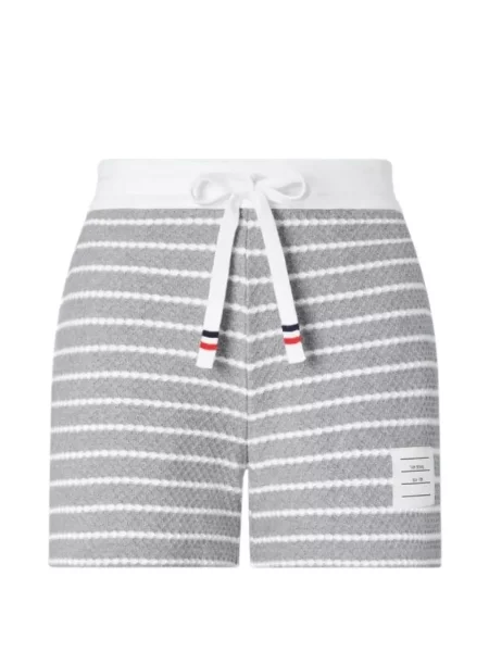Pantaloni scurți Thom Browne cu dungi gri