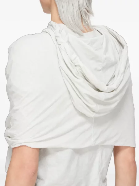 Hanorac cu glugă Rick Owens cu cordon alb