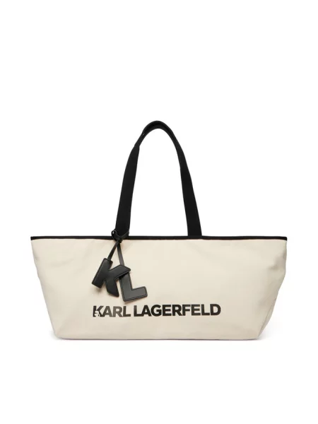 Torebka KARL LAGERFELD beżowa