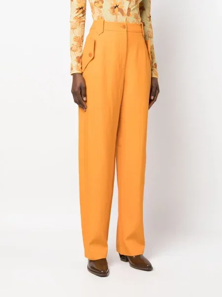 Kelnės Alberta Ferretti oranžinė