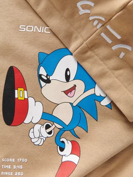 Reserved Світшот оверсайз Sonic бежевий