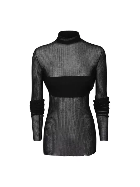 Sweter Quira wełniany czarny