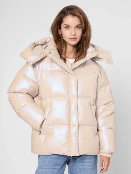 Пуховик PRPY бежевий