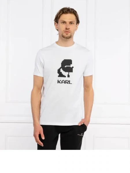 Karl Lagerfeld Tricou alb