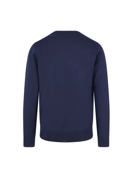 Sweter Polo Ralph Lauren z długim rękawem wełniany niebieski