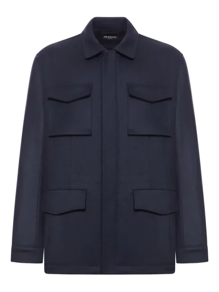 Palton Kiton din cașmir albastru