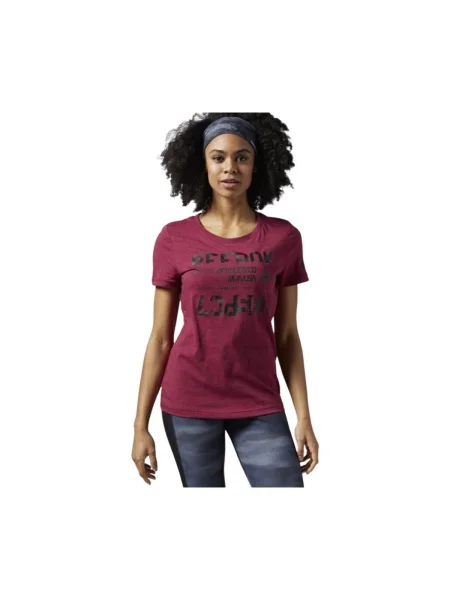Tricou Reebok Sport bordo