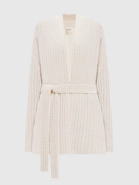Кардиган на запах Jacqueline з кашеміру Lisa Yang білий