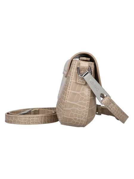 Torebka crossbody Valentino By Mario Valentino skórzana z nadrukiem beżowa