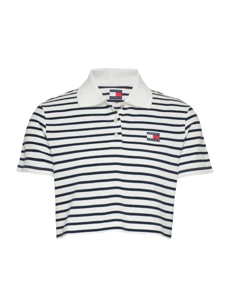 Tommy Jeans Tričko námořnická modř bílá