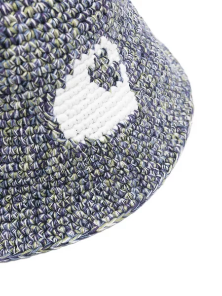 Căciulă Carhartt Wip cu autograf albastru