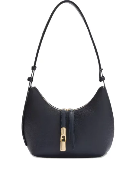 Geanta de piele Furla din piele albastru