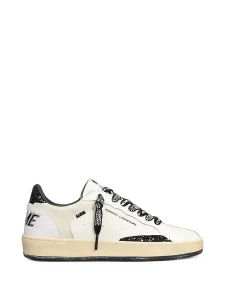 Sneakerși Crime London cu imagine alb