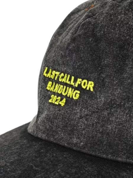 Șapcă Last Call For cu broderie negru