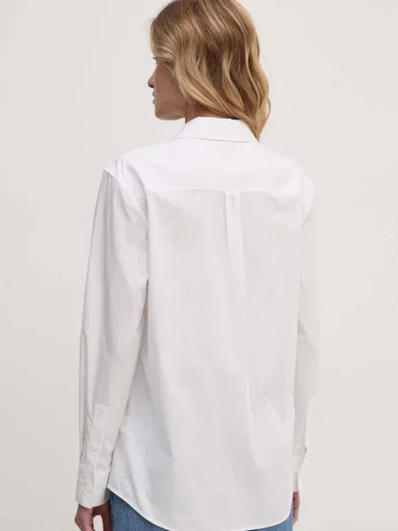Košile Calvin Klein regular s klasickým límcem bílá