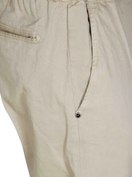 Cu centură pantaloni White Sand alb