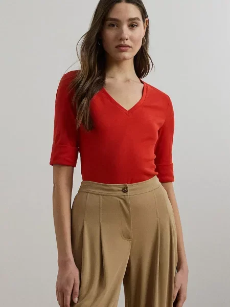 LAUREN RALPH LAUREN Блуза червен