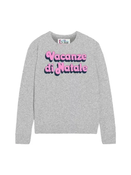 Sweter Mc2 Saint Barth wełniany szary