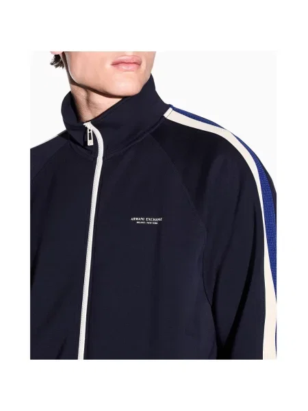 Mikina Armani Exchange modrá