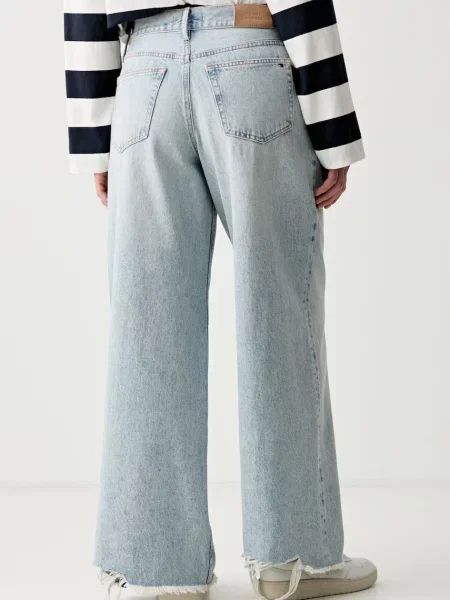 Tommy Hilfiger jeansy wide leg niebieskie