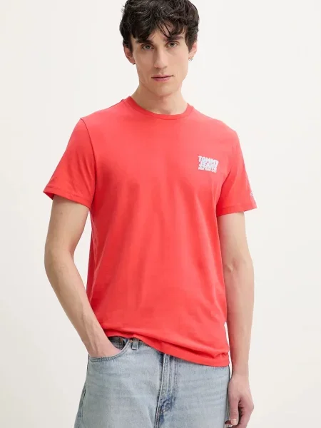 Tommy Jeans tričko oranžové