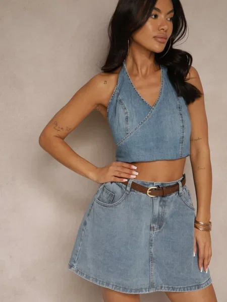 Fustă Inille albastră