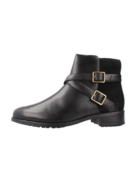 Botki Clarks skórzane czarne