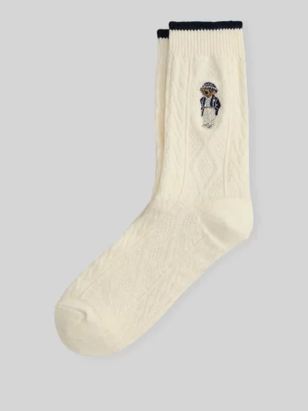 Skarpety z mieszanki bawełny Polo Ralph Lauren białe