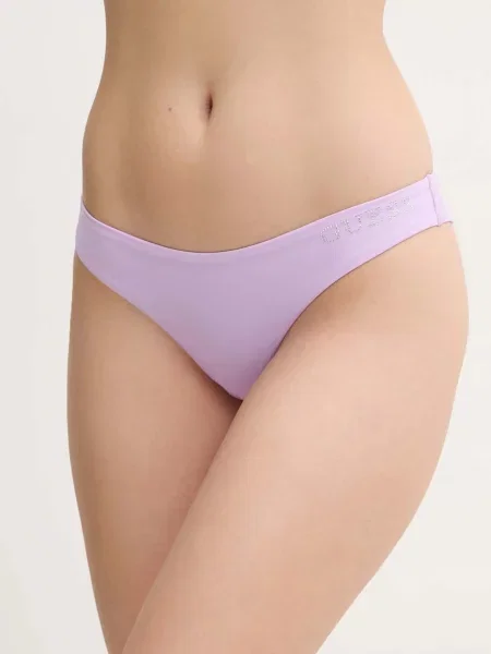 Brazílske plavkové nohavičky Guess fialová