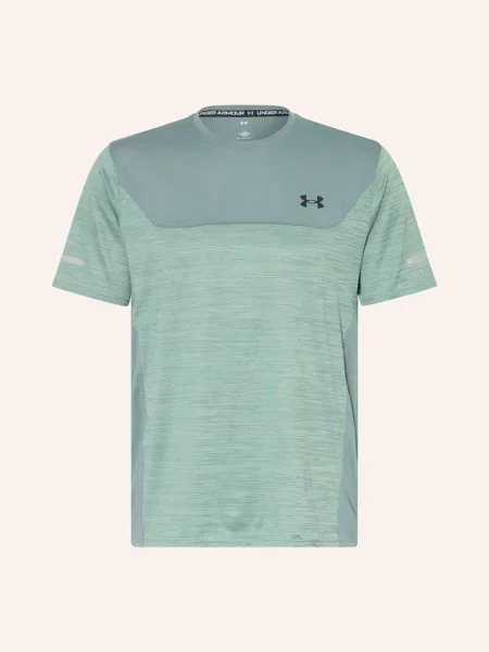 Under Armour t-shirt sportowy UA Tech Utility gładki zielony