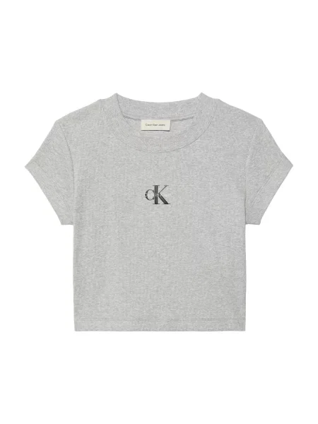 Calvin Klein Jeans Tričko Sivá čierna