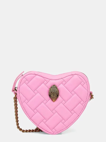 Kurt Geiger London klasična usnjena torbica Mini Kensington roza
