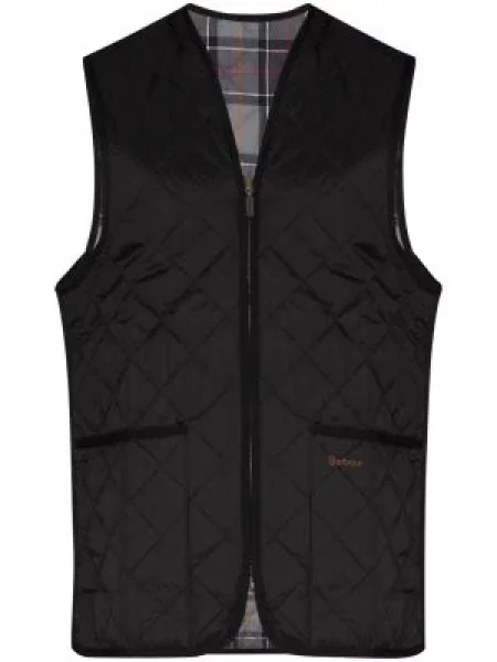 Matlasat vestă Barbour fără mâneci negru