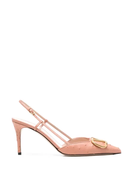 Pantofi cu toc Valentino Garavani slingback roz