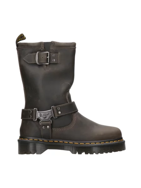 Botki Dr. Martens skórzane brązowe