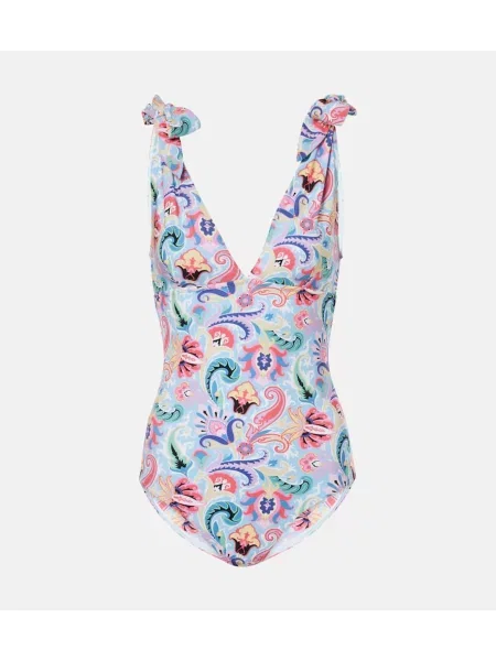 Costum de baie Etro cu funde albastru