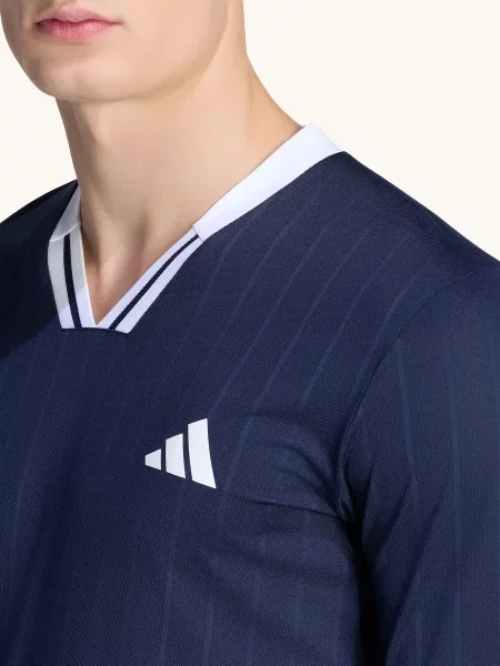 Adidas Tričko S Dlouhým Rukávem Tennis Climacool tmavě modrá bílá