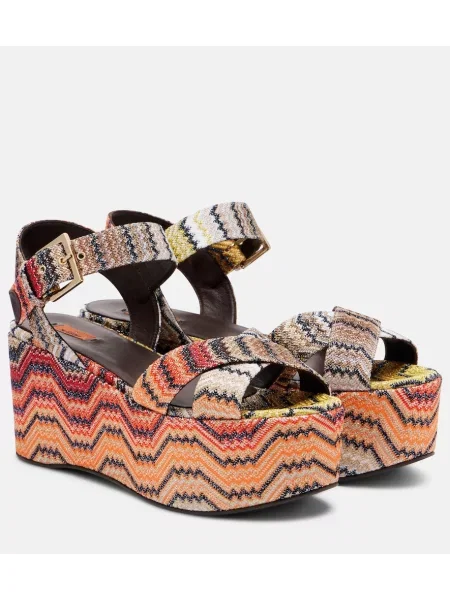 Sandale Missoni cu platformă