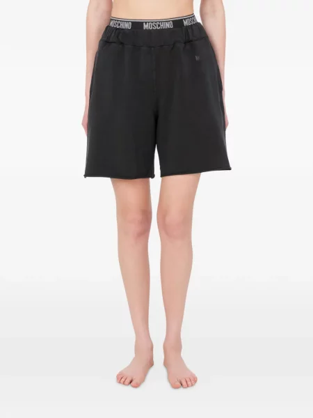 Σορτς Moschino με αυτόγραφο μαύρο