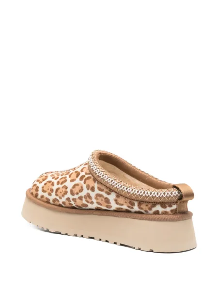 Papuci de casă Ugg cu platformă cu model leopard