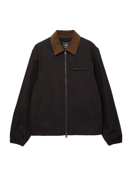 Pull&Bear Geacă de primăvară-toamnă negru