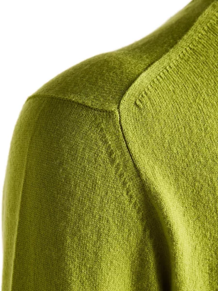 Pulover Kiton din cașmir cu decolteu rotund verde