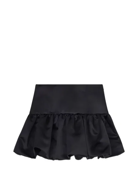 Mini fusta mini Ganni cu volane mini negru