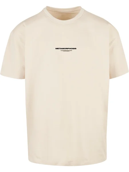 MJ Gonzales Tricou bej / lila negru