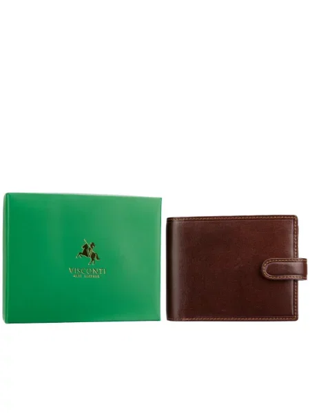 Кожаный кошелек Visconti коричневый