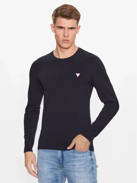 Tricou mânecă lungă Guess albastru