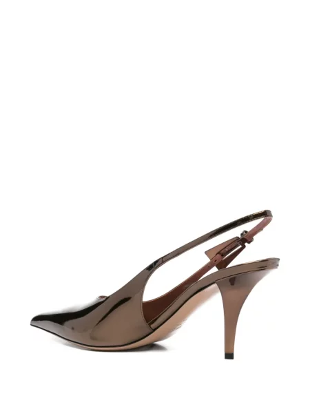 Pantofi cu toc Paris Texas slingback maro