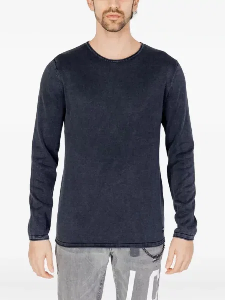 Lung tricou R.d.d. By Jack Jones tricotate albastru